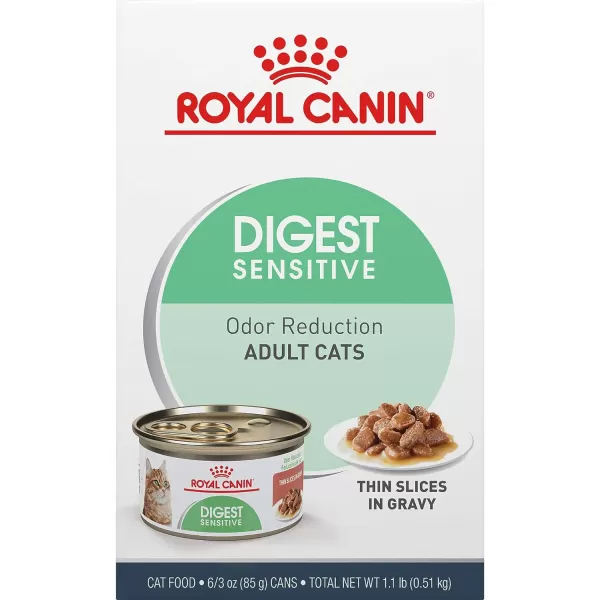 imageRoyal Canin Digestive Care Thin Slices in Gravy Wet Cat Food 3 oz can3 Ounce Pack of 6