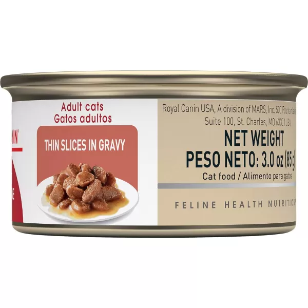 imageRoyal Canin Feline Health Nutrition Adult Instinctive Loaf in Sauce Canned Cat Food 3 Oz Can3 Ounce Pack of 24 Thin Slices in Gravy