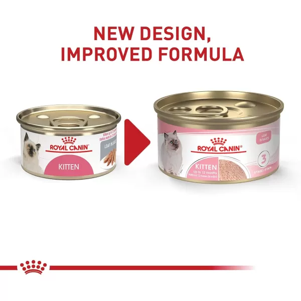 imageRoyal Canin Feline Health Nutrition Kitten Loaf In Sauce Canned Cat Food 3 oz Can3 Ounce Pack of 24 Loaf in Sauce