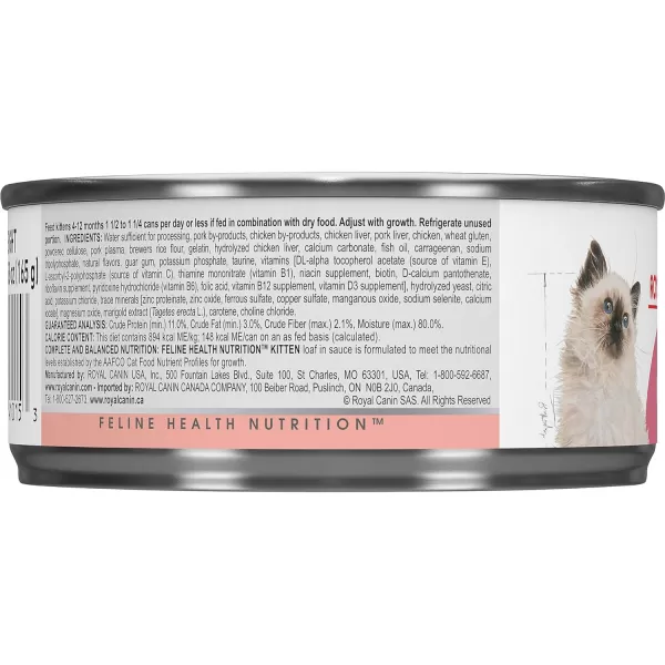 imageRoyal Canin Feline Health Nutrition Kitten Loaf in Sauce Canned Cat Food 58 oz can58 oz Case of 24