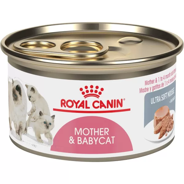 imageRoyal Canin Feline Health Nutrition Mother amp Babycat Ultra Soft Mousse in Sauce Canned Cat Food 58 oz can3 Ounce Pack of 12