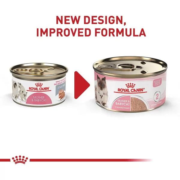 imageRoyal Canin Feline Health Nutrition Mother amp Babycat Ultra Soft Mousse in Sauce Canned Cat Food 58 oz can3 Ounce Pack of 24