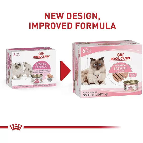 imageRoyal Canin Feline Health Nutrition Mother amp Babycat Ultra Soft Mousse in Sauce Canned Cat Food 58 oz can3 Ounce Pack of 6