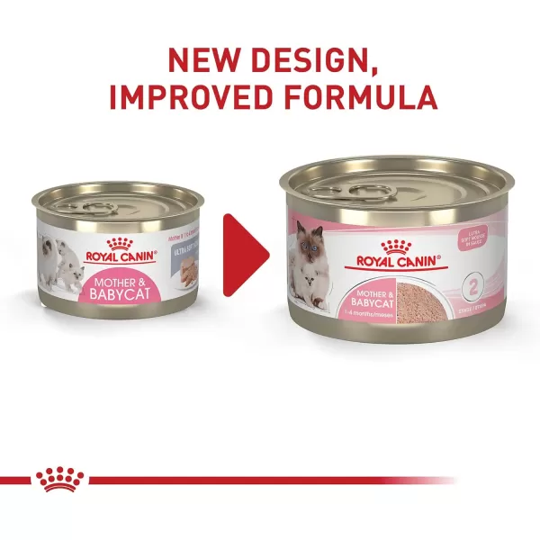 imageRoyal Canin Feline Health Nutrition Mother amp Babycat Ultra Soft Mousse in Sauce Canned Cat Food 58 oz can51 Ounce Pack of 24