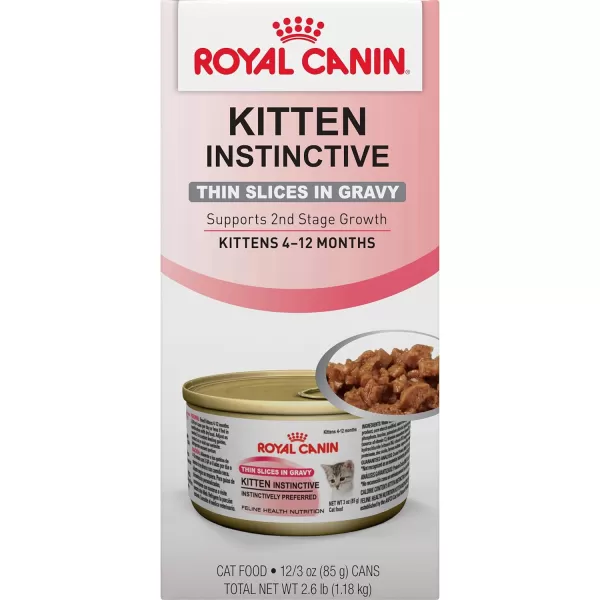 imageRoyal Canin Feline Health Nutrition Thin Slices in Gravy Wet Kitten Food 3 Ounce Can 12Pack3 Ounce Pack of 12 12Pack