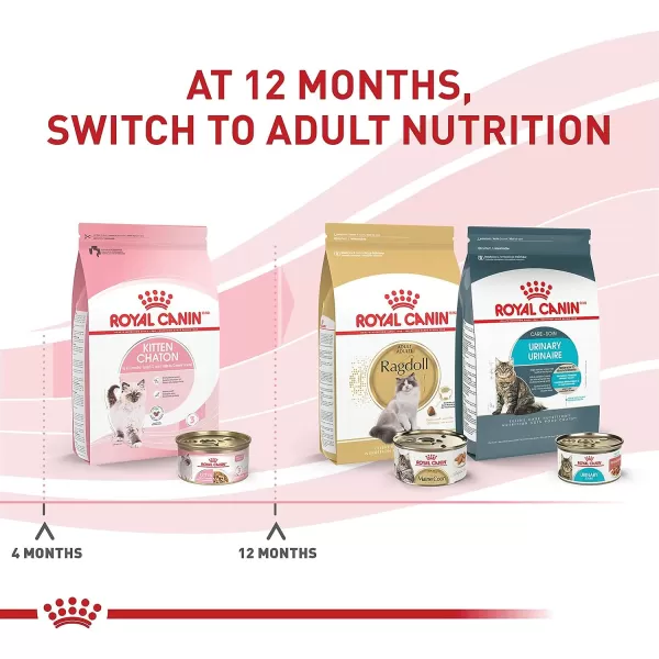 imageRoyal Canin Feline Health Nutrition Thin Slices in Gravy Wet Kitten Food 3 Ounce Can 12Pack3 Ounce Pack of 24 Case of 24
