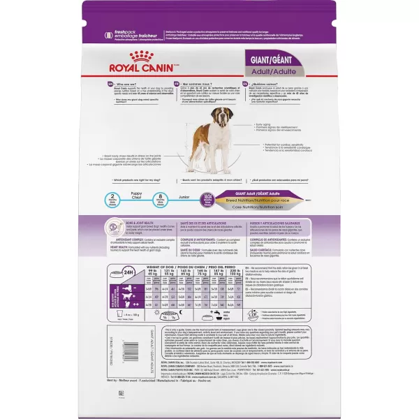 imageRoyal Canin Giant Breed Adult Dry Dog Food 35 lb bag30 Pound Pack of 1