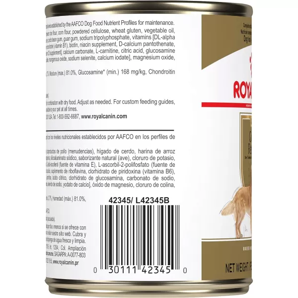imageRoyal Canin Golden Retriever Loaf in Sauce Canned Dog Food 135 oz canRoyal Canin Golden Retriever Loaf in Sauce Canned Dog Food 135 oz can