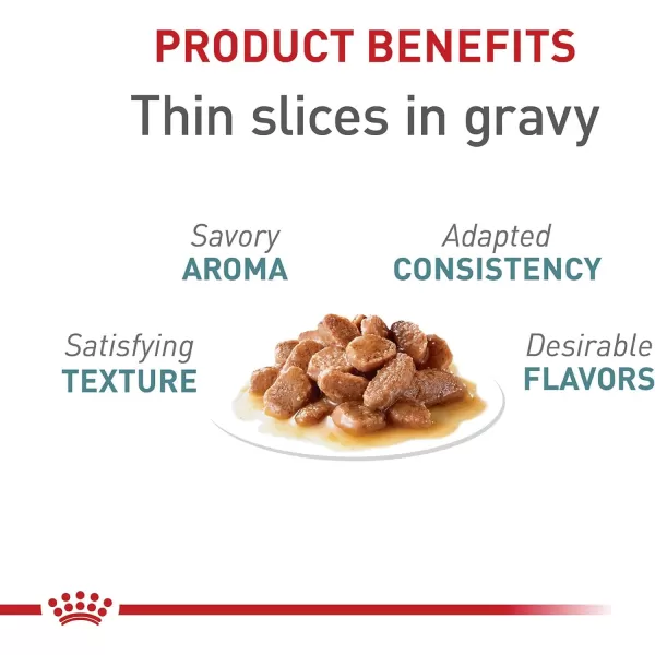 imageRoyal Canin Hairball Care Thin Slices in Gravy Wet Cat Food 3 oz cans 12pack3 Ounce Pack of 6