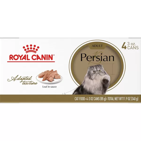 imageRoyal Canin Persian Breed Loaf in Sauce Adult Wet Cat Food 3 oz can 4pack3 Ounce Pack of 4