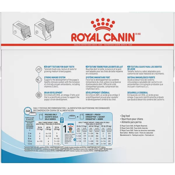 imageRoyal Canin Size Health Nutrition Medium Puppy Chunks in Gravy Wet Dog Food 49 oz Pouches 10PackRoyal Canin Size Health Nutrition Medium Puppy Chunks in Gravy Wet Dog Food 49 oz Pouches 10Pack