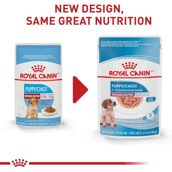 imageRoyal Canin Size Health Nutrition Medium Puppy Chunks in Gravy Wet Dog Food 49 oz Pouches 10PackRoyal Canin Size Health Nutrition Medium Puppy Chunks in Gravy Wet Dog Food 49 oz Pouches 10Pack