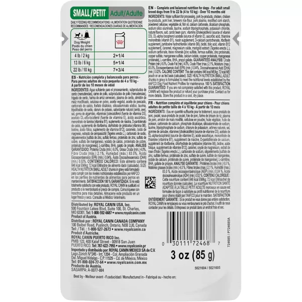 imageRoyal Canin Small Adult Wet Dog Food 3 Oz12countRoyal Canin Small Adult Wet Dog Food 3 Oz12count