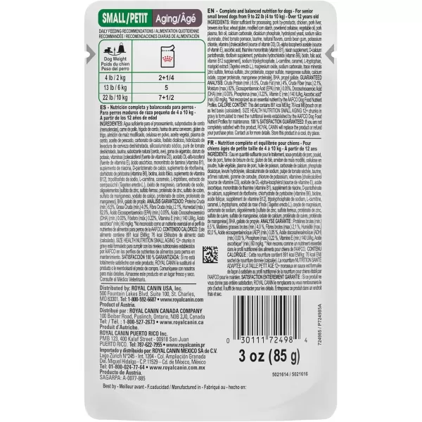 imageRoyal Canin Small Aging Wet Dog Food 3 oz pouches 12countRoyal Canin Small Aging Wet Dog Food 3 oz pouches 12count