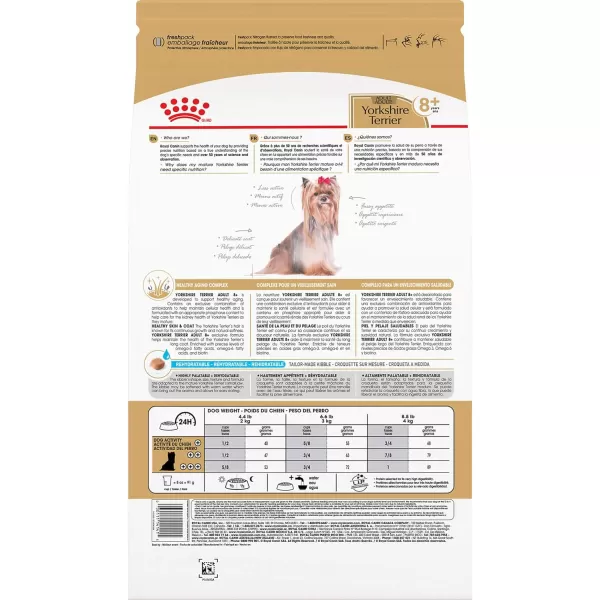 imageRoyal Canin Yorkshire Terrier Adult 8 Dry Dog Food for Aging Dogs25 Pound Pack of 1
