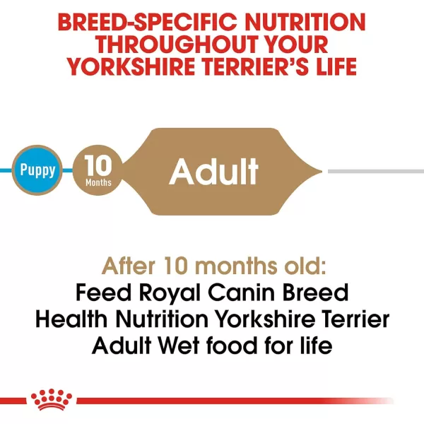 imageRoyal Canin Yorkshire Terrier Adult Breed Specific Wet Dog Food 3 oz 12pack35 Ounce Pack of 24 Loaf in Sauce