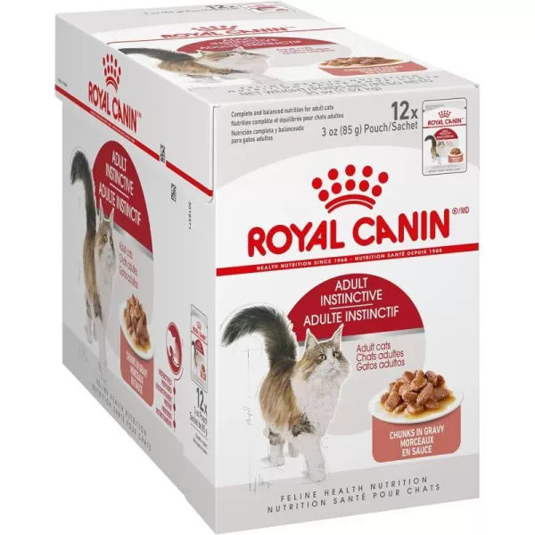 imageRoyal Canin Adult Instinctive Thin Slices in Gravy Wet Cat Food 3 oz 12Pack3 Ounce Pack of 12 Chunks in Gravy