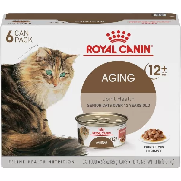 imageRoyal Canin Aging 12 Thin Slices in Gravy Canned Cat Food 3 oz cans 6countRoyal Canin Aging 12 Thin Slices in Gravy Canned Cat Food 3 oz cans 6count