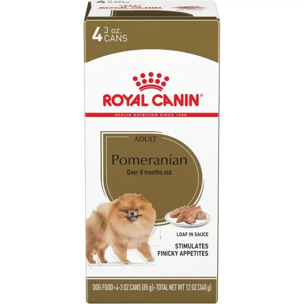 imageRoyal Canin Breed Health Nutrition Pomeranian Adult Loaf in Sauce Canned Dog Food 3 oz can Pack of 4Royal Canin Breed Health Nutrition Pomeranian Adult Loaf in Sauce Canned Dog Food 3 oz can Pack of 4