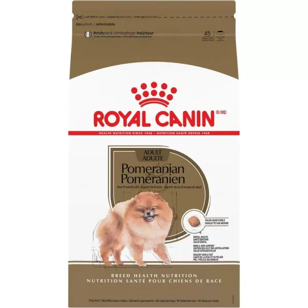imageRoyal Canin Breed Health Nutrition Pomeranian Dry Dog Food 10 lb bagChicken 10 Pound Pack of 1