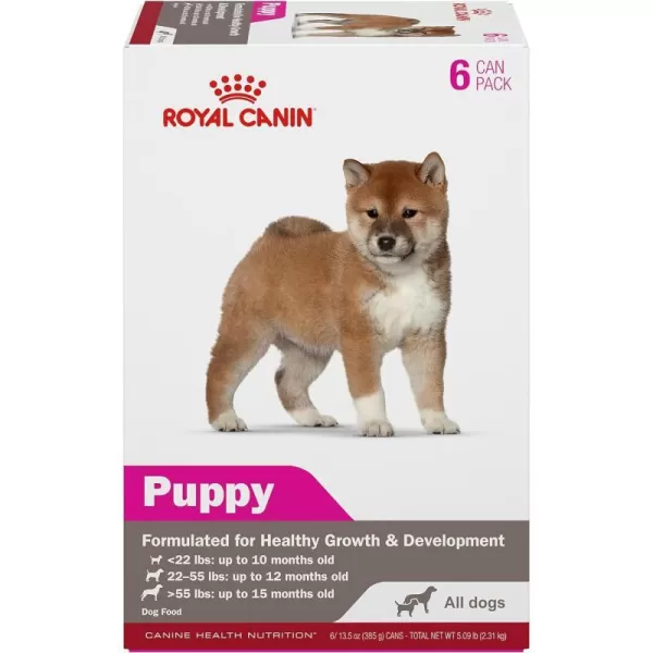 imageRoyal Canin Canine Health Nutrition Puppy Canned Dog Food 135 oz Can Pack of 12135 Ounce Pack of 6 Can