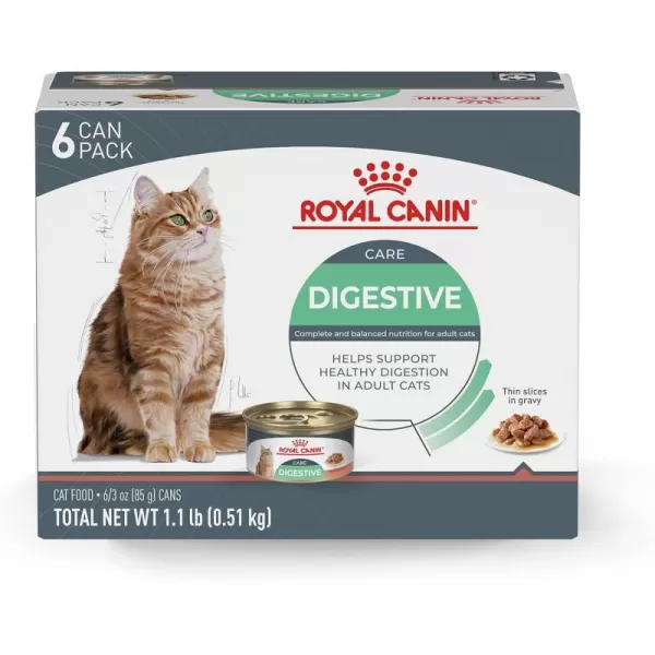 imageRoyal Canin Digestive Care Thin Slices in Gravy Wet Cat Food 3 oz can3 Ounce Pack of 6