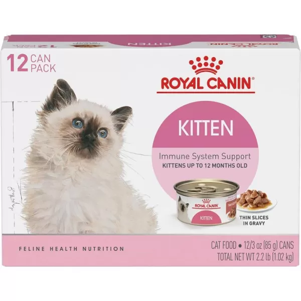 imageRoyal Canin Feline Health Nutrition Thin Slices in Gravy Wet Kitten Food 3 Ounce Can 12Pack3 Ounce Pack of 12 12Pack