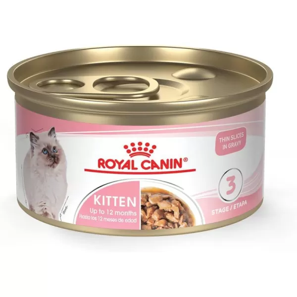 imageRoyal Canin Feline Health Nutrition Thin Slices in Gravy Wet Kitten Food 3 Ounce Can 12Pack3 Ounce Pack of 24 Case of 24