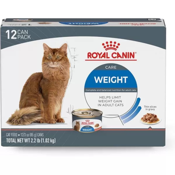 imageRoyal Canin Feline Weight Care Thin Slices in Gravy Canned Adult Wet Cat Food 3 oz cans 12packRoyal Canin Feline Weight Care Thin Slices in Gravy Canned Adult Wet Cat Food 3 oz cans 12pack