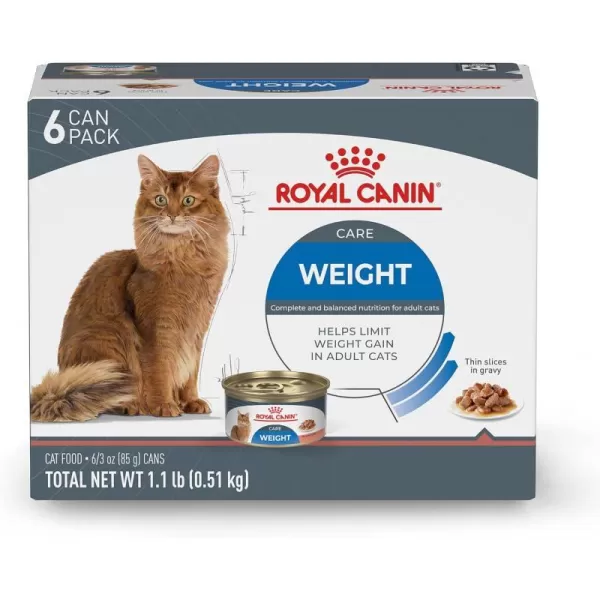 imageRoyal Canin Feline Weight Care Thin Slices in Gravy Canned Adult Wet Cat Food 3 oz cans 6packRoyal Canin Feline Weight Care Thin Slices in Gravy Canned Adult Wet Cat Food 3 oz cans 6pack
