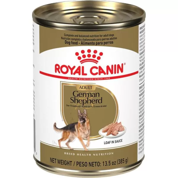 imageRoyal Canin German Shepherd Loaf in Sauce Canned Dog Food 135 oz can135 Ounce Pack of 12