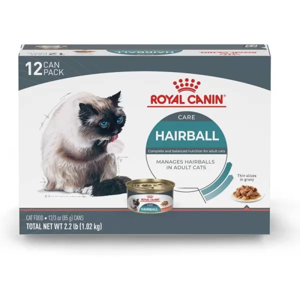 imageRoyal Canin Hairball Care Thin Slices in Gravy Wet Cat Food 3 oz cans 12pack3 Ounce Pack of 12