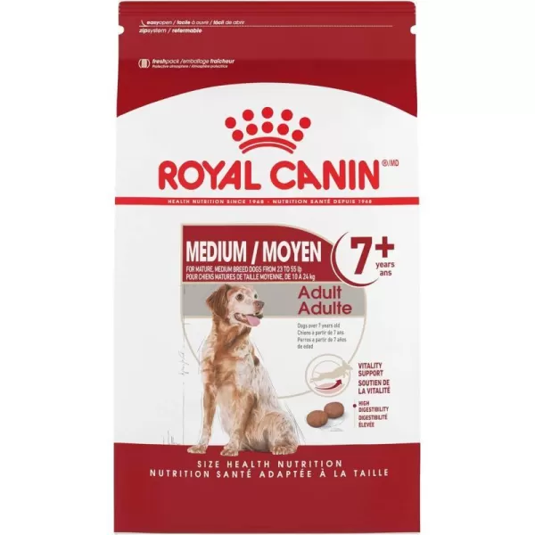 imageRoyal Canin Medium Adult 7 Dry Dog Food for Older Dogs 30 lb bag30 Pound Pack of 1