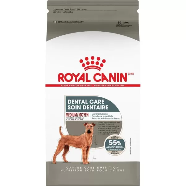 imageRoyal Canin Medium Dog Dental Care Dry Dog Food 28 lb bag6Pound