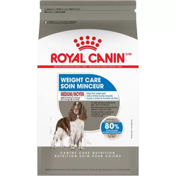 imageRoyal Canin Medium Weight Care Adult Dry Dog Food for Medium Breeds 30 lb bag6 Pound Pack of 1