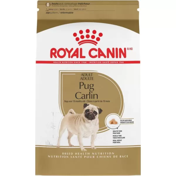 imageRoyal Canin Pug Adult Breed Specific Dry Dog Food 10 lb bagChicken 10 Pound Pack of 1