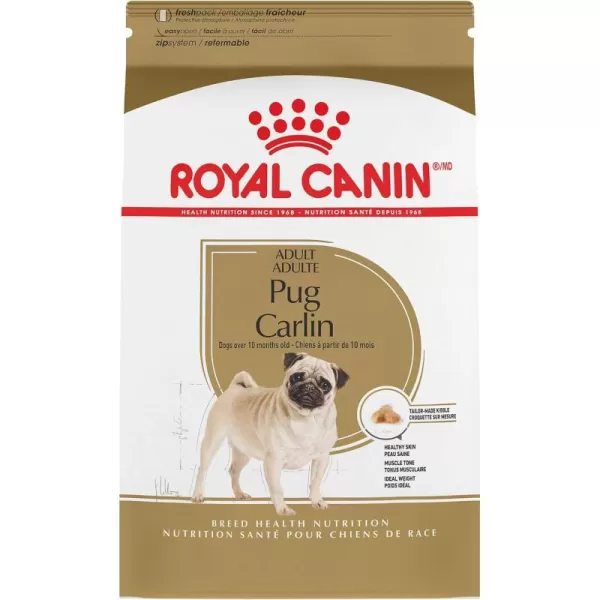 imageRoyal Canin Pug Adult Breed Specific Dry Dog Food 10 lb bagChicken 25 Pound Pack of 1