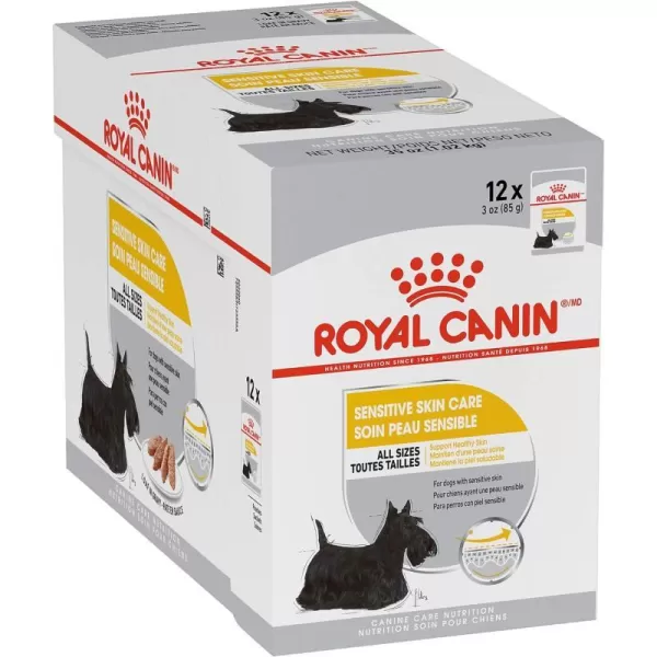 imageRoyal Canin Sensitive Skin Care Loaf in Gravy Dog Food 3 oz pouches 12countRoyal Canin Sensitive Skin Care Loaf in Gravy Dog Food 3 oz pouches 12count
