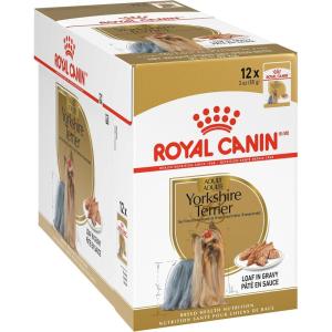 imageRoyal Canin Yorkshire Terrier Adult Breed Specific Wet Dog Food 3 oz can 4pack3 Ounce Pack of 12