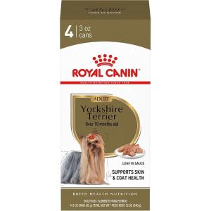 imageRoyal Canin Yorkshire Terrier Adult Breed Specific Wet Dog Food 3 oz can 4pack3 Ounce Pack of 4