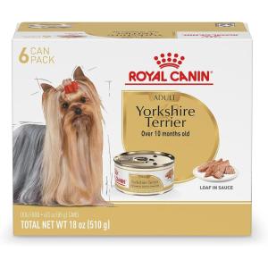 imageRoyal Canin Yorkshire Terrier Adult Breed Specific Wet Dog Food 3 oz can 4pack3 Ounce Pack of 6