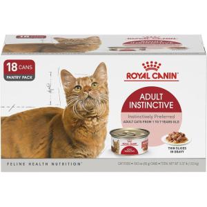 imageRoyal Canin Adult Instinctive Thin Slices in Gravy Wet Cat Food 3 oz 6Pack067 Ounce Pack of 18