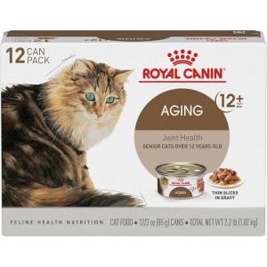 imageRoyal Canin Aging 12 Thin Slices in Gravy Canned Cat Food 3 Oz Can 6Pack225 Pound Pack of 1