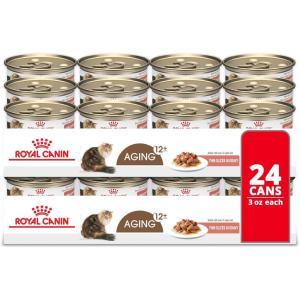 imageRoyal Canin Aging 12 Thin Slices in Gravy Canned Cat Food 3 Oz Can 6Pack3 Ounce Pack of 24