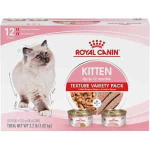 imageRoyal Canin Feline Health Nutrition Kitten Loaf in Sauce Canned Cat Food 3 oz can Pack of 2412 Count Pack of 1