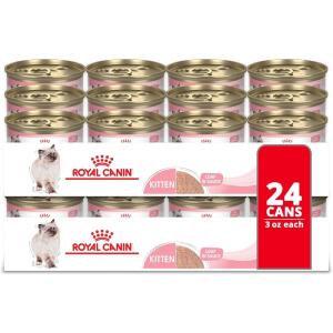 imageRoyal Canin Feline Health Nutrition Kitten Loaf in Sauce Canned Cat Food 3 oz can Pack of 243 Ounce Pack of 24