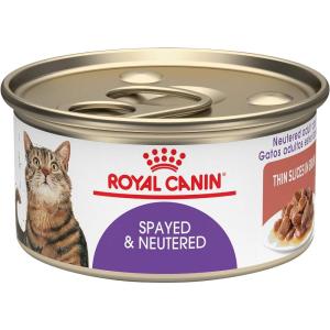 imageRoyal Canin Feline Health Nutrition Kitten SpayedNeutered Dry Cat Food 25 lb Bag3 Ounce Pack of 24