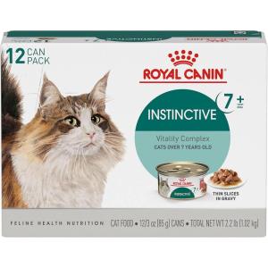 imageRoyal Canin Instinctive 7 Years Thin Slices in Gravy Wet Cat Food 3 oz can 12Count3 Ounce Pack of 12