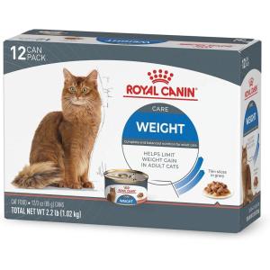 imageRoyal Canin Feline Weight Care Loaf in Sauce Canned Adult Wet Cat Food 3 oz cans 24count225 Pound Pack of 1